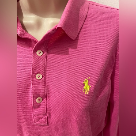 Ralph Lauren Womens Longsleeved Pique Polo 👚 - Picture 3 of 7